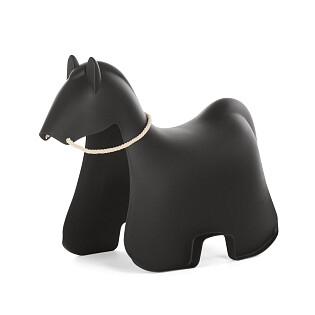 Табурет черный фигурный лошадка Horsey