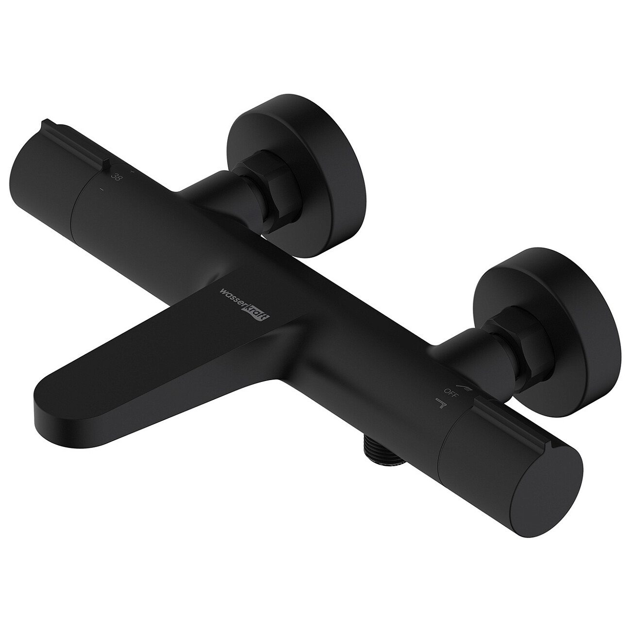 Смеситель для ванны термостатический черный Wasserkraft 7411 Thermo - изображение 9