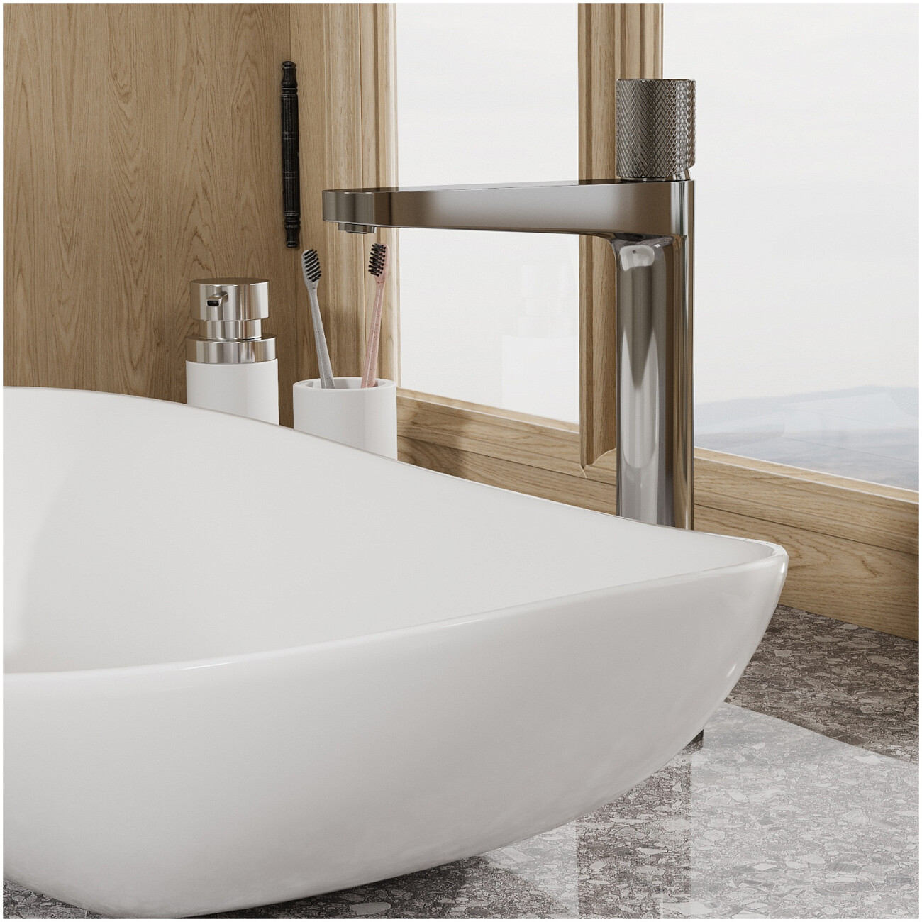 Смеситель для раковины из латуни хром Wasserkraft 4603H - изображение 2