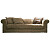 Диван трехместный велюр прямой коричневый Alfred