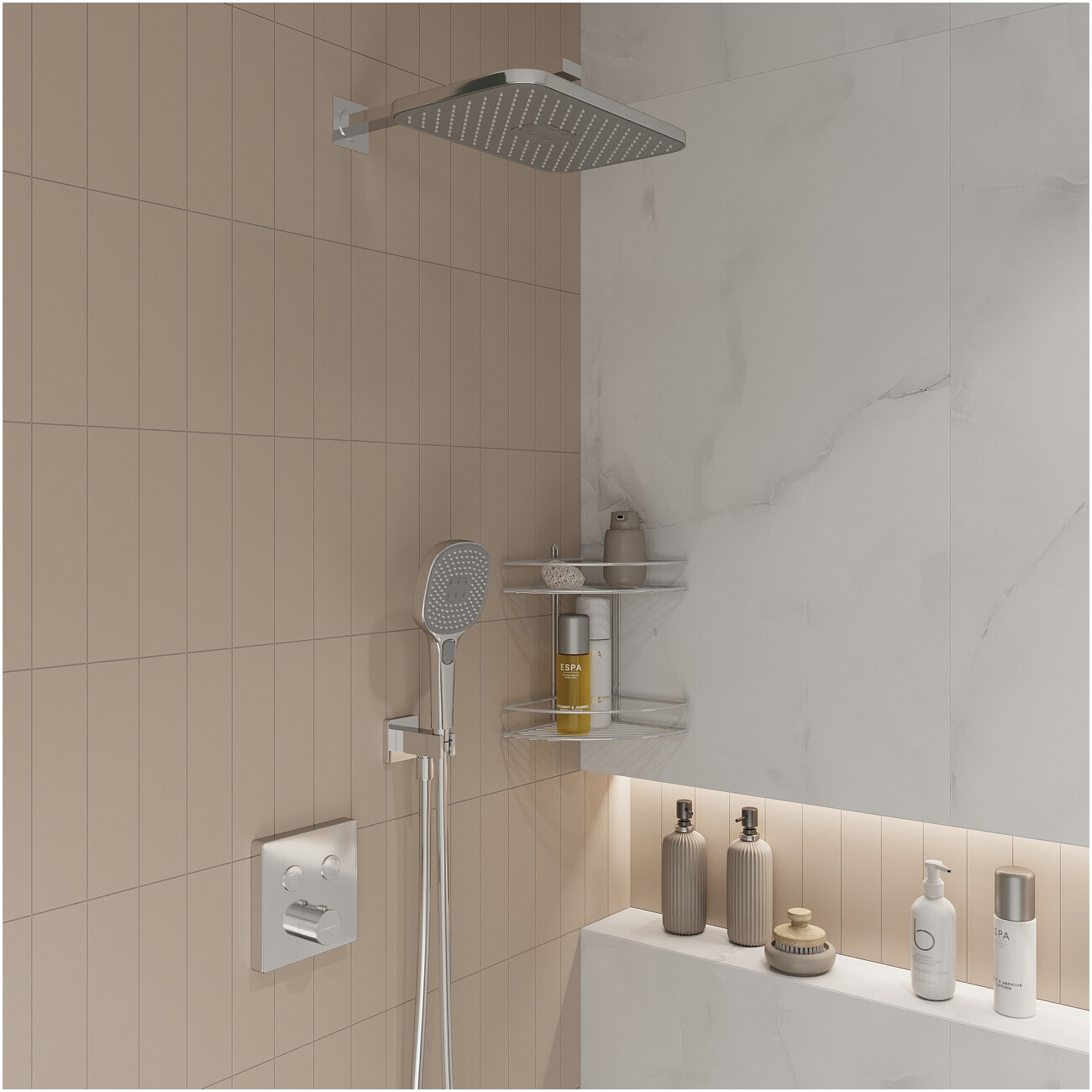 Душевой комплект хром Stworki "Гетеборг" S03230CR - изображение 6