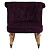 Кресло маленькое лиловое со стяжкой Amelie French Country Chair