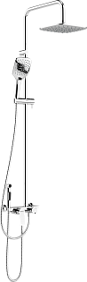 Душевой комплект с верхним и гигиеническим душем хром Stworki &quot;Хаммель&quot; HFXAM78000