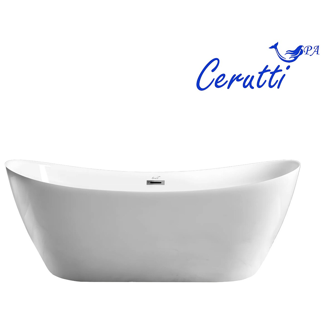 Ванна акриловая овальная 74х170 см белая Cerutti SPA NEMI170II CT10506 - изображение 4