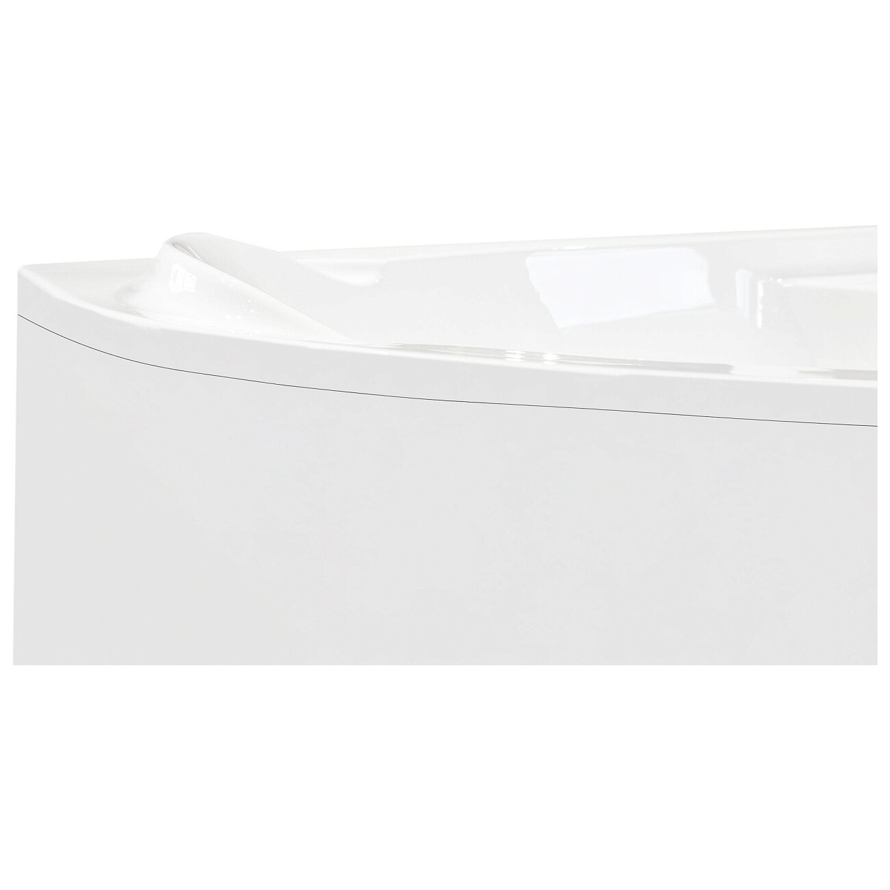 Ванна акриловая угловая левая 100х160 см белая Creto Doris 14-160100L - изображение 5