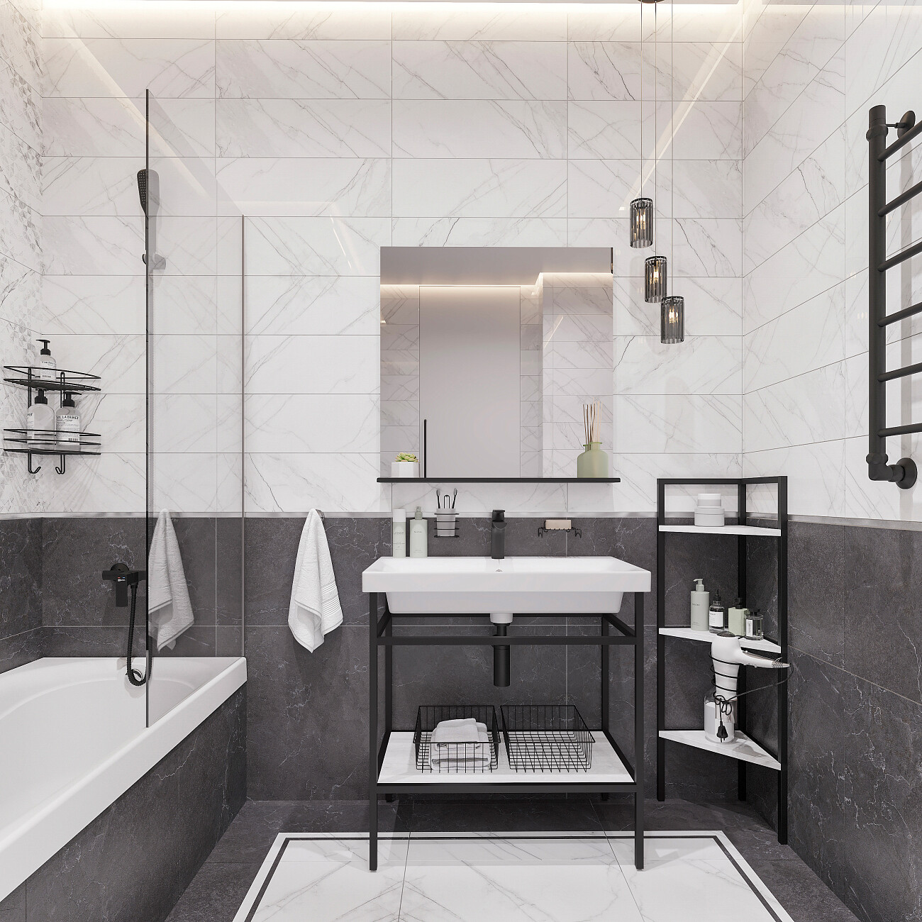 Акриловая ванна с каркасом 180x70 см белая Diwo "Кострома" Щ0000046592, Щ0000048582 - изображение 9