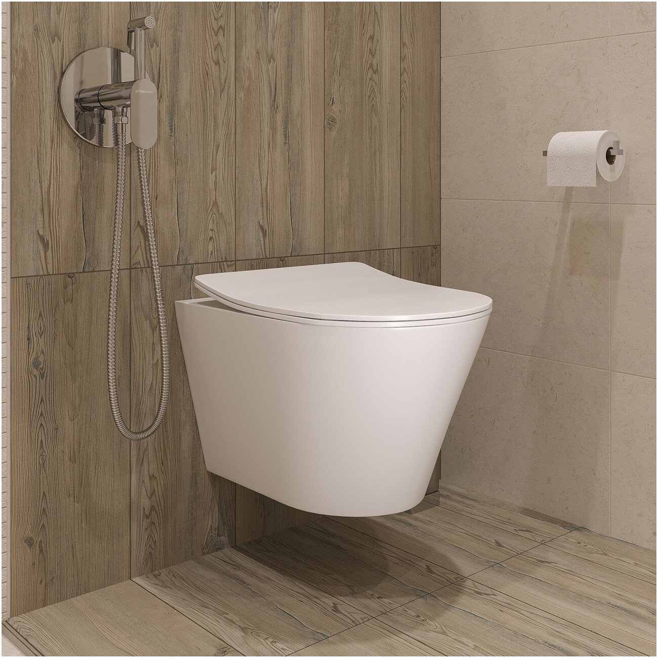 Унитаз подвесной безободковый с микролифтом белый Stworki "Вестфолл" S08401WH - изображение 5