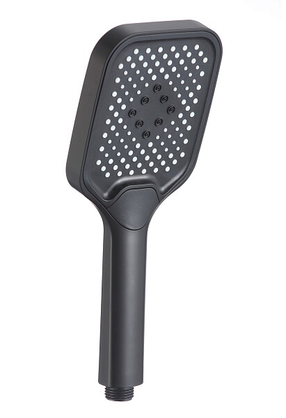Лейка для ручного душа прямоугольная 8х9 см черная D-Lin D61040 - изображение 1