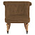 Кресло с мягкими подлокотниками коричневое Amelie French Country Chair