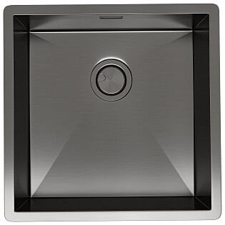 Кухонная мойка из нержавеющей стали 44х44 см оружейная сталь Reflexion Como RX2044BL