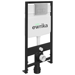 Система инсталляции для унитазов Ewrika ProLT 0026-2020 с кнопкой смыва хром матовый 0040