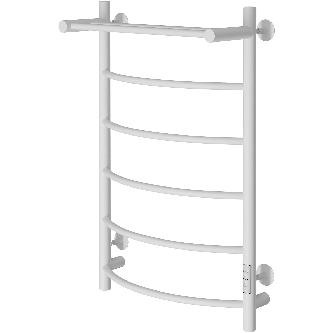Полотенцесушитель электрический 80х50 см с полкой белый Ewrika "Сафо ПР" - изображение 4