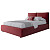 Кровать подростковая 140х200 бордовая Bubble