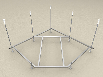 Сборный каркас для ванны хром Aquatek &quot;Ума&quot; KAR-0000023