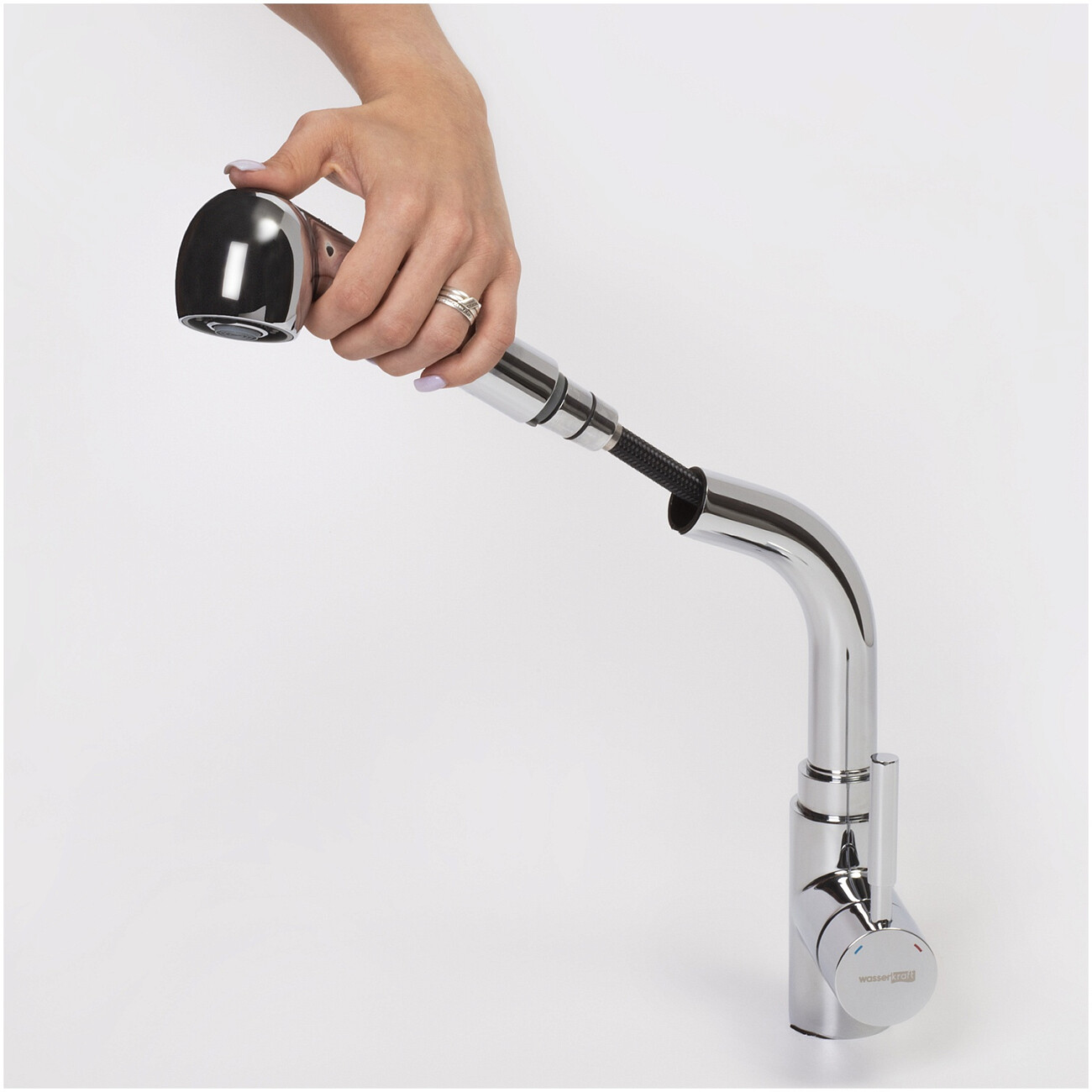 Смеситель для кухни из латуни хром Wasserkraft 4166 - изображение 10