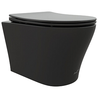 Унитаз подвесной безободковый черный матовый Cerutti SPA Adige Aria MB CT9246