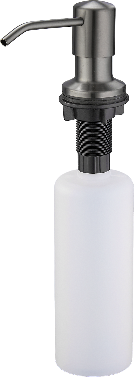 Мойка кухонная темный хром Domaci "Равенна" PVD DMB-117A со смесителем DC 3011 черный - изображение 5