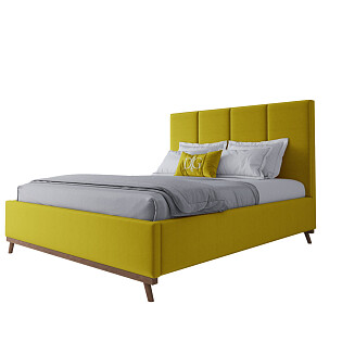 Кровать двуспальная 180х200 желтая Carter Gold