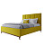 Кровать двуспальная 180х200 желтая Carter Gold