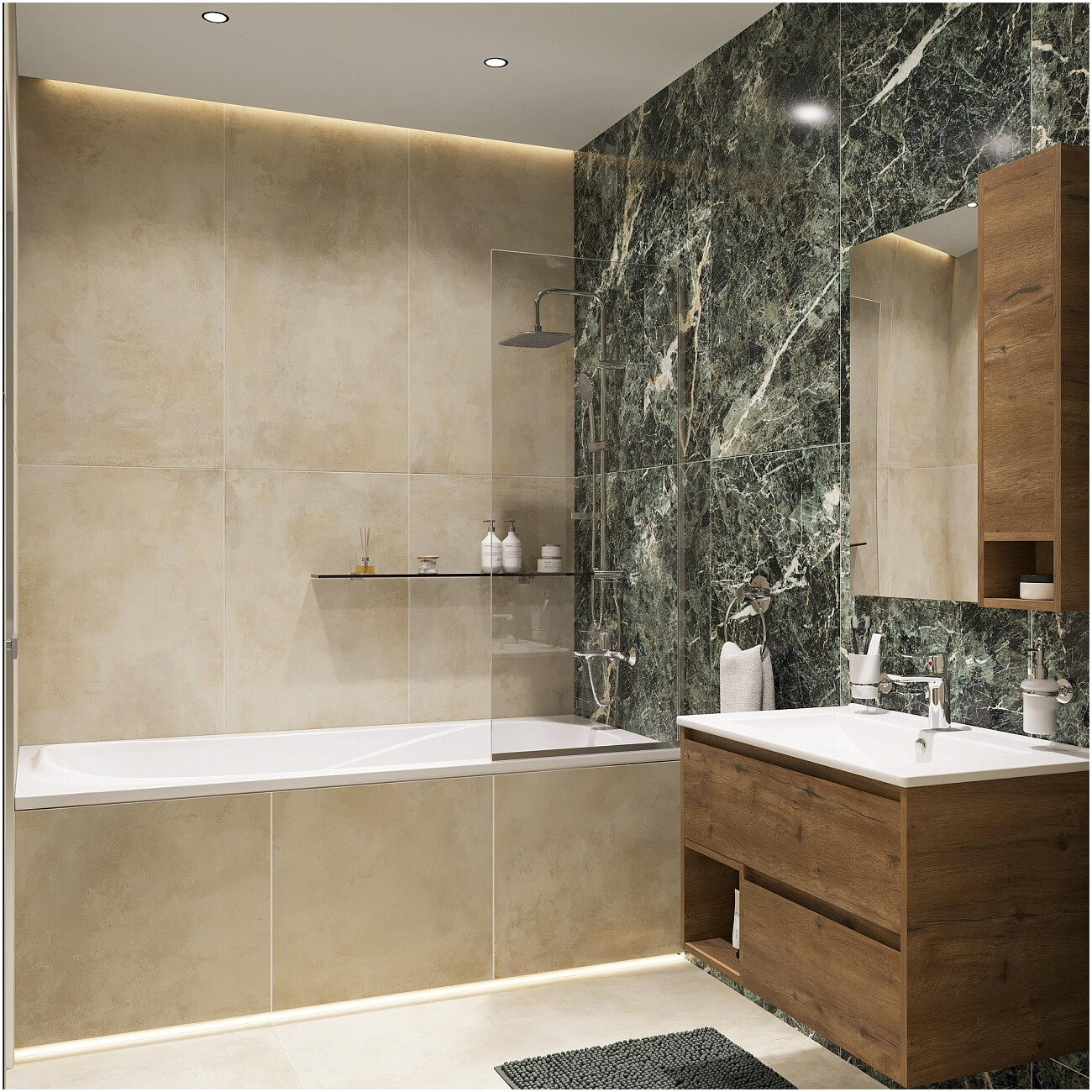 Ванна из искусственного камня прямоугольная с ножками 180x80 см белая Stworki "Вестфолл" - изображение 5