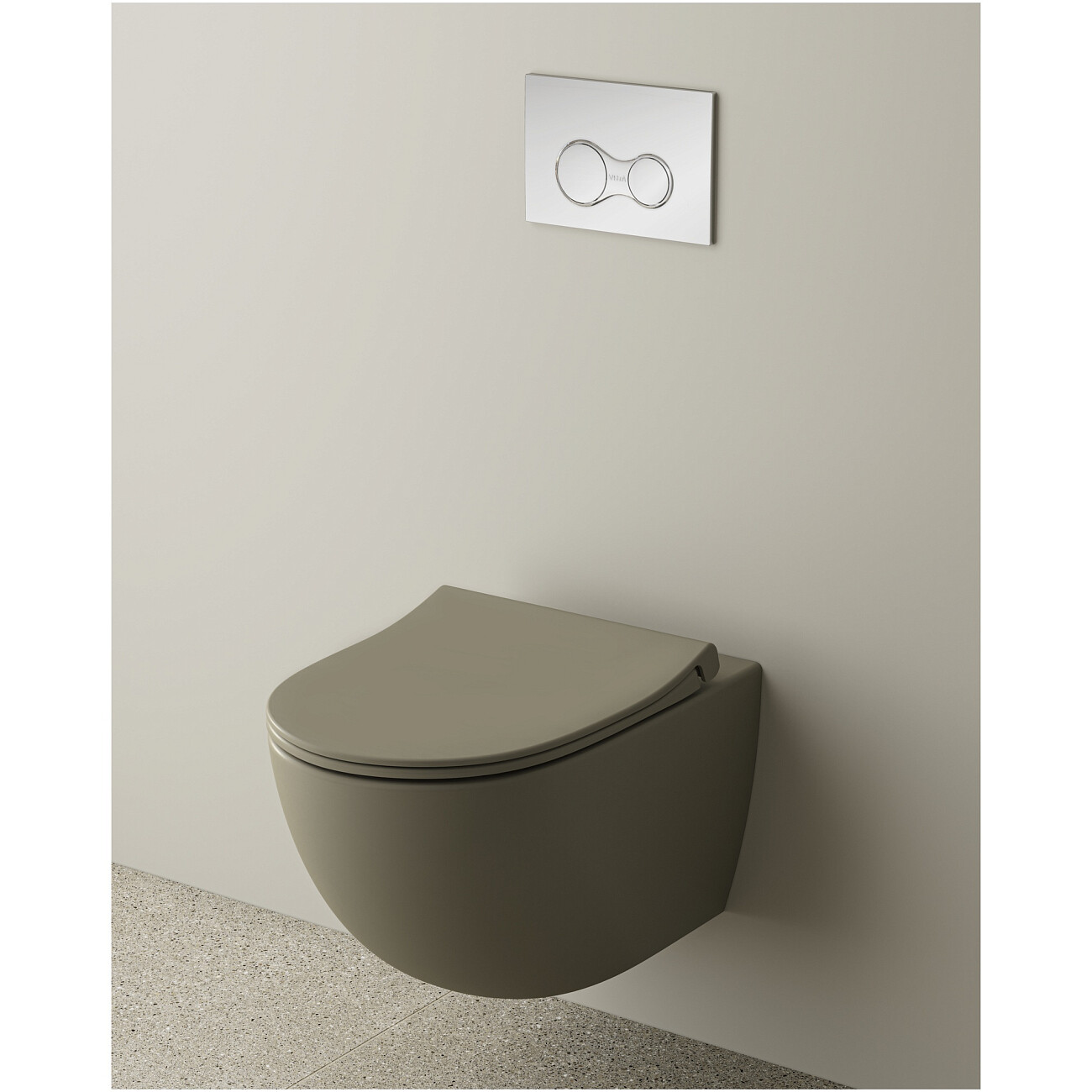 Кнопка смыва хром матовый Vitra Sirius 740-0485 - изображение 2