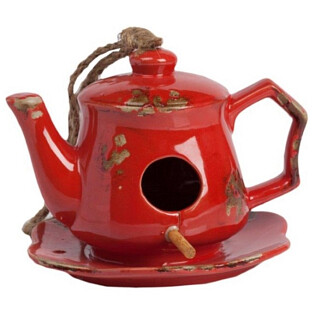 Aромолампа для эфирных масел красная в виде чайника Candelero Red