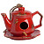 Aромолампа для эфирных масел красная в виде чайника Candelero Red