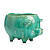 Цветочный горшок голубой Pig Planter 