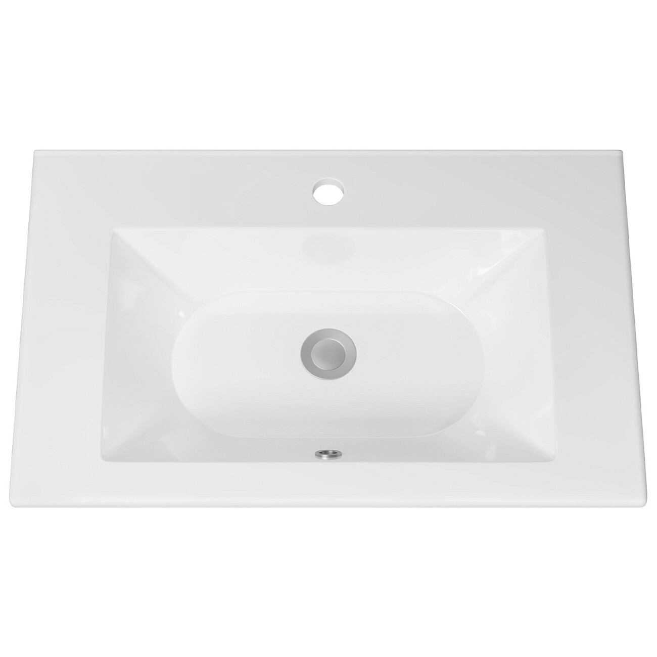 Раковина накладная керамическая 46х71 см белая Днепрокерамика "Амальфи" УТ000015445 - изображение 2