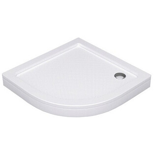 Душевой поддон акриловый четверть круга 90х90 см белый Wasserkraft Isen 26T01