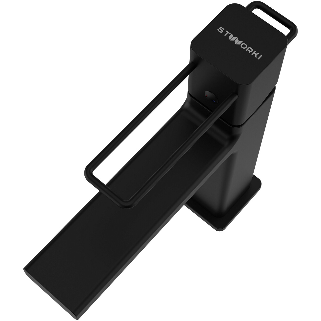 Смеситель для раковины однорычажный черный Stworki "Брамминг" S40010BK - изображение 10