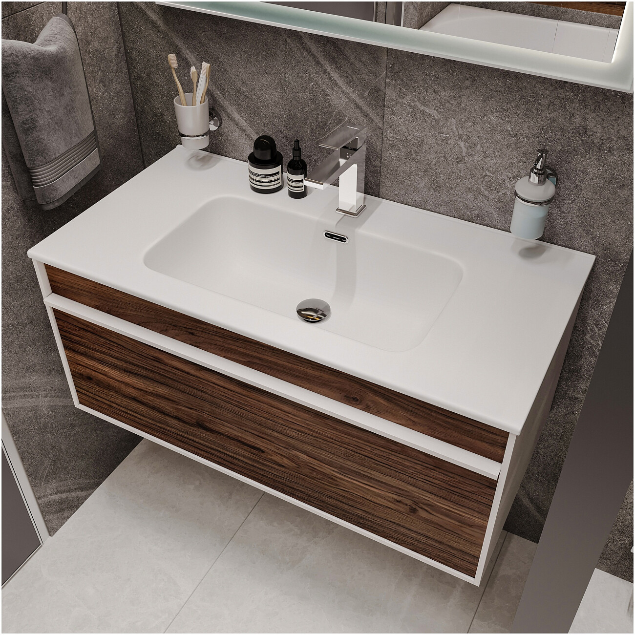 Смеситель для раковины однорычажный хром Stworki "Нюборг" S37010CR - изображение 7