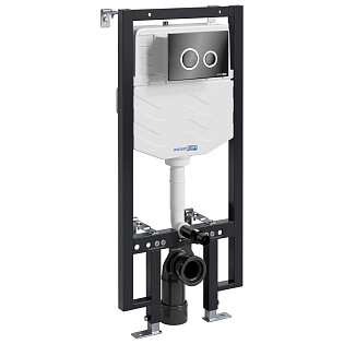 Система инсталляции для унитазов с кнопкой черной Vils 56TLT.010.ME.PB01