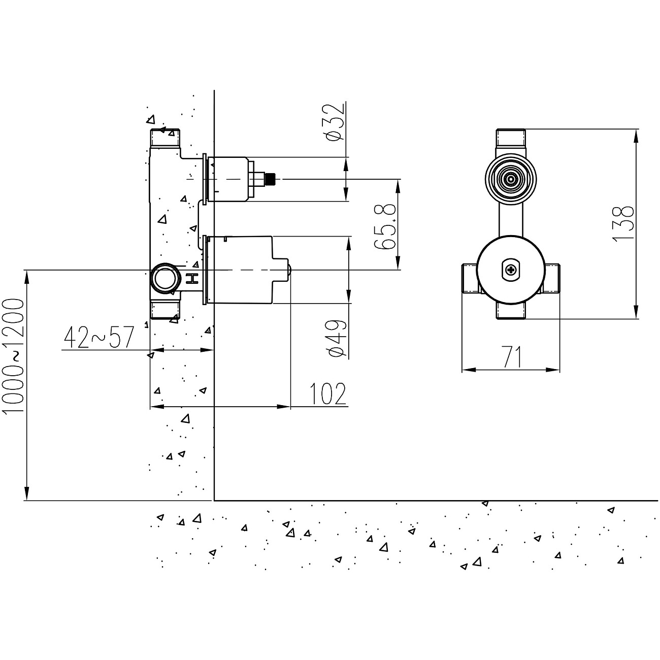 Душевой комплект с тропическим душем хром Stworki "Ларвик" P37268-122-1B-1 37195-000-1BG-IG11 - изображение 3