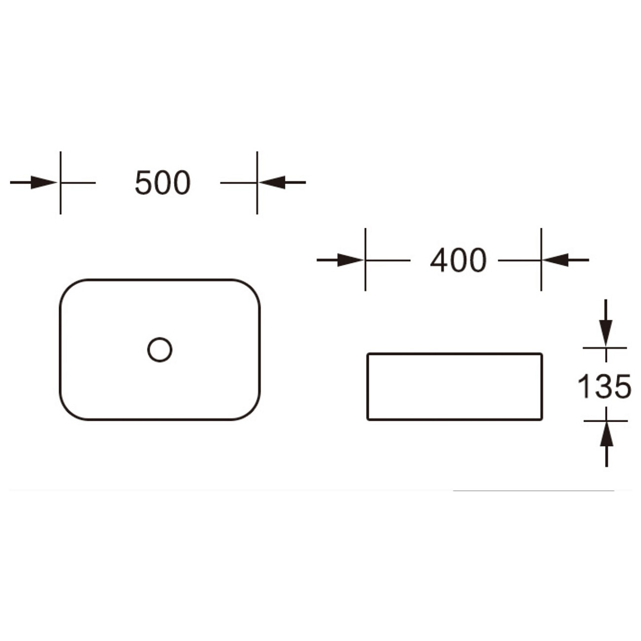 Раковина накладная прямоугольная белая Ceruttispa CR0084 - изображение 4