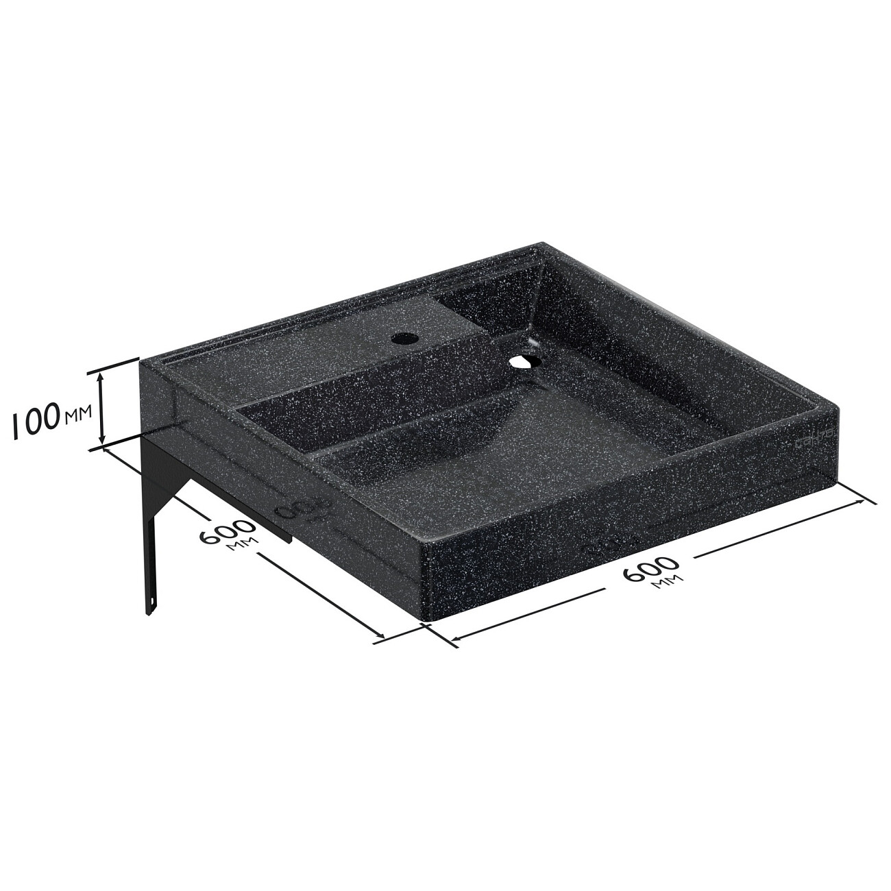 Раковина над стиральной машиной 60х60 см млечный путь "Юпитер" 900141 - изображение 4