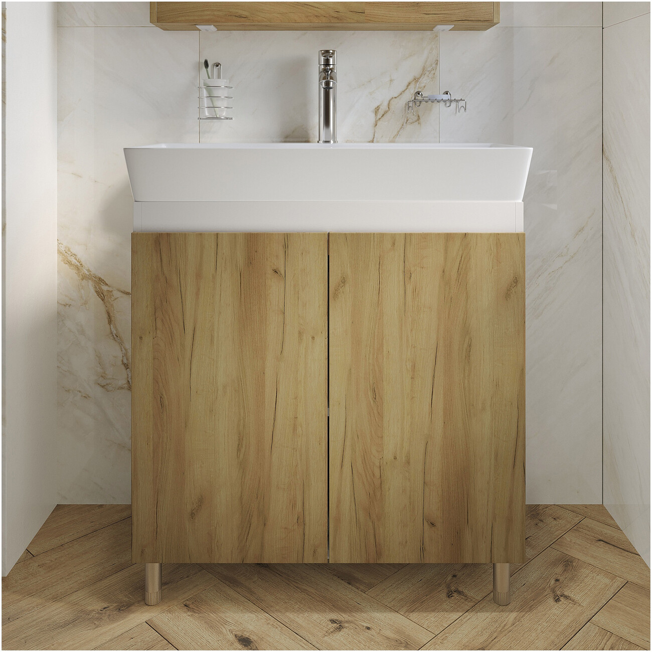 Раковина мебельная 45х80 см белая Diwo "Архангельск 80" VG 0080 - изображение 6