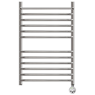 Полотенцесушитель электрический 40х80 см с полкой хром Point &quot;Альфа&quot; PN05148SPE П11