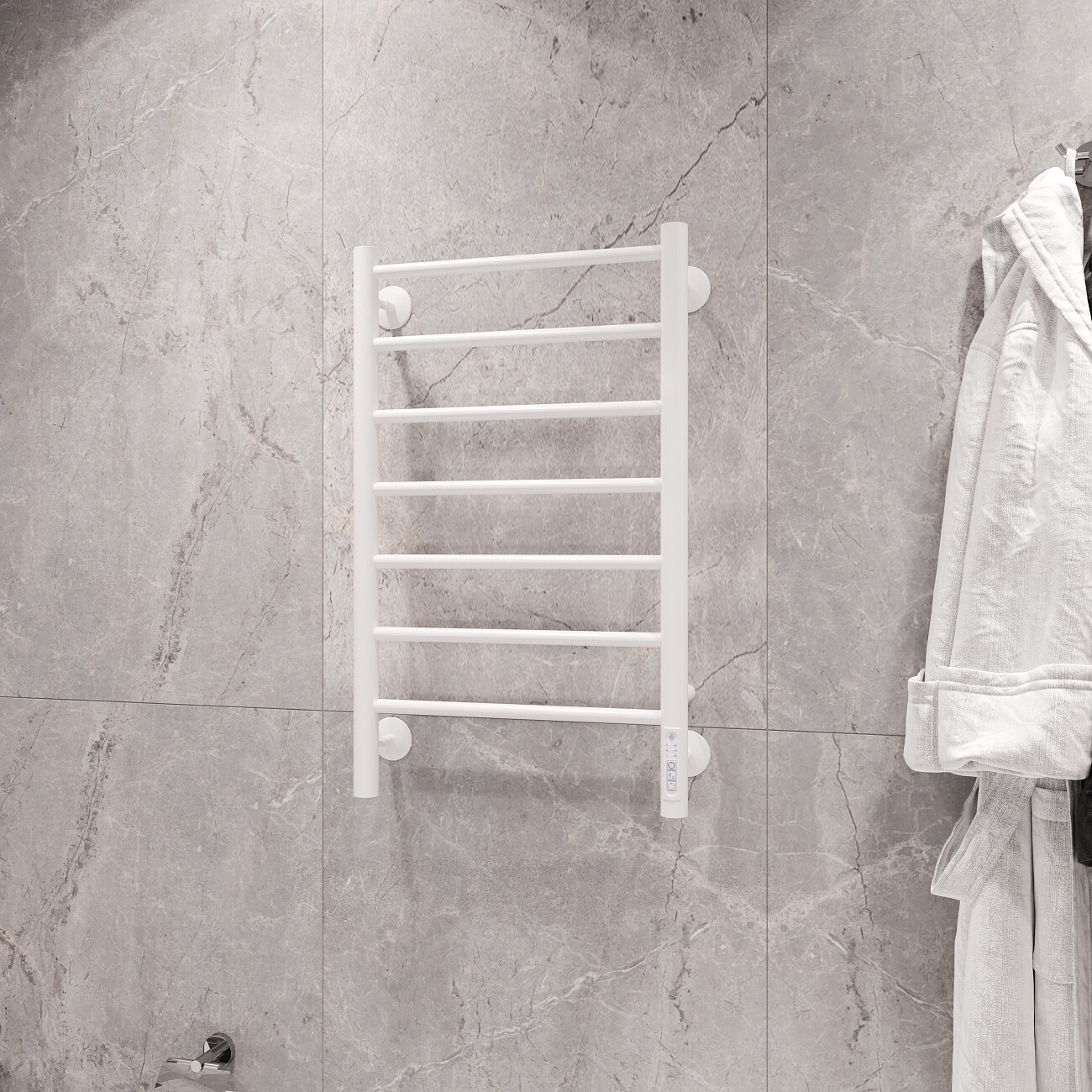 Полотенцесушитель электрический 70х40 см белый Ewrika "Пенелопа А7" 4670078537669 - изображение 3