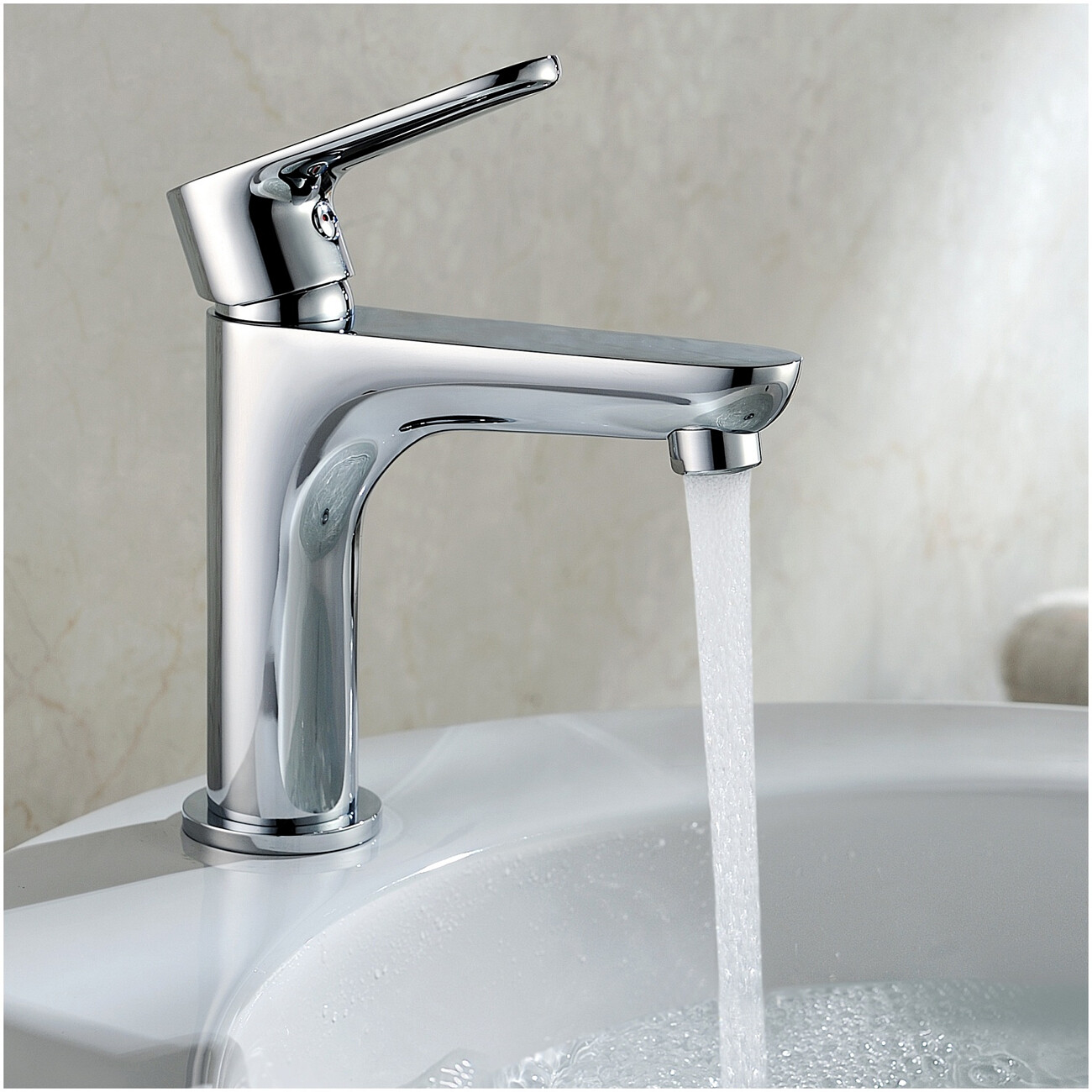 Смеситель для раковины из латуни хром Wasserkraft 3504 - изображение 3