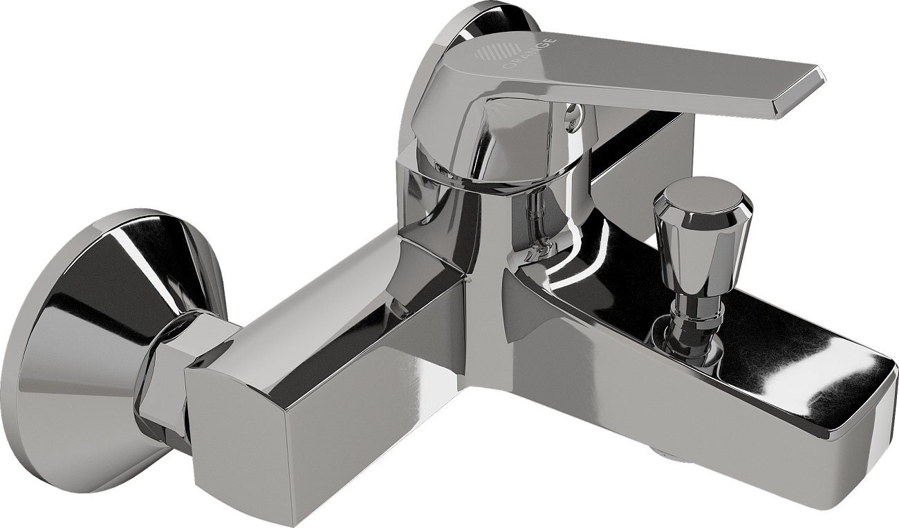 Смеситель для ванны с душем хром Diwo "Смоленск" SM-03cr и смеситель для раковины SM-02cr - изображение 10