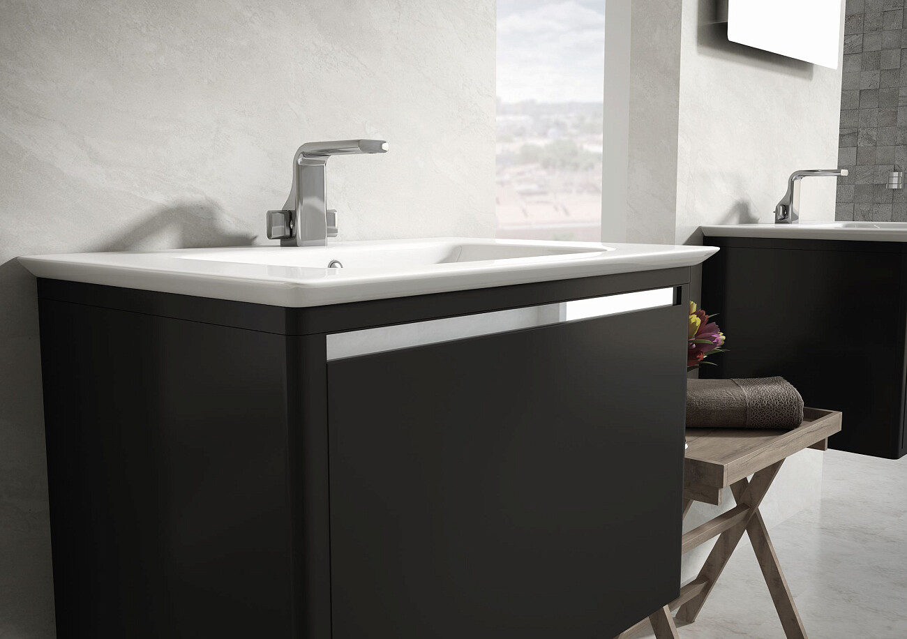 Раковина накладная керамическая прямоугольная 47х69 см белая Stworki "Мосс" 70 14070-KL - изображение 5