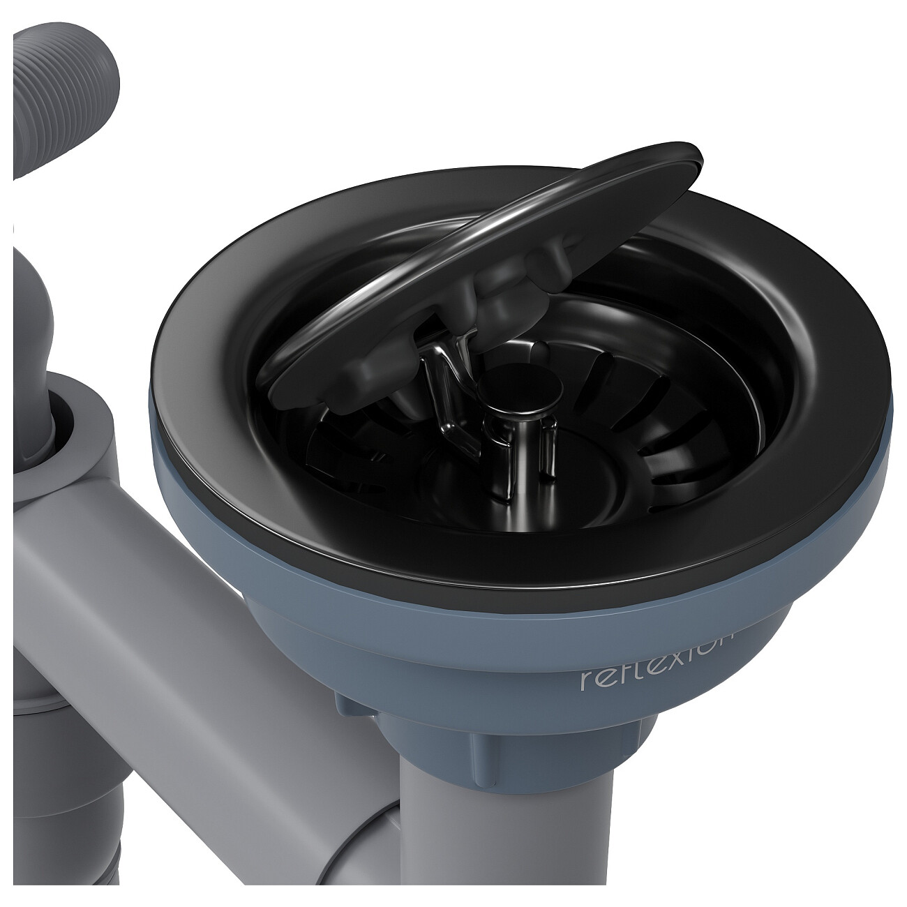 Кухонная мойка из нержавеющей стали 50х50 см оружейная сталь Reflexion Iseo RX2250BL - изображение 12