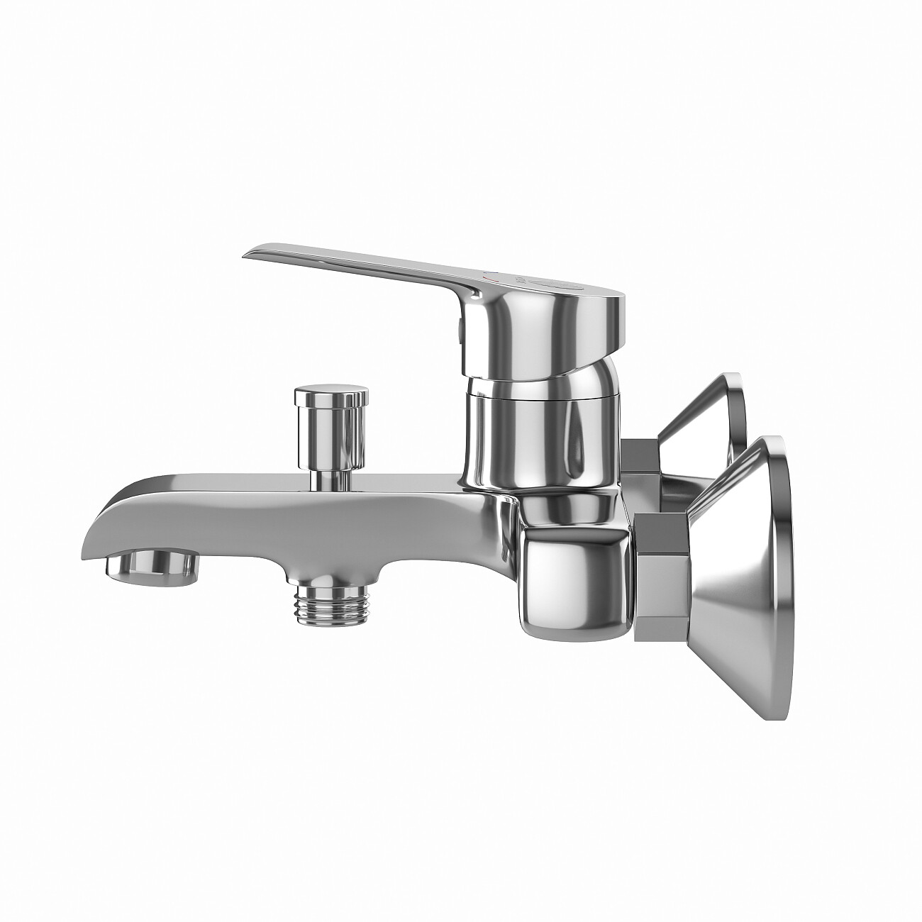 Смеситель для ванны и душа однорычажный с душевым гарнитуром хром Diwo "Муром" MU-02cr - изображение 7