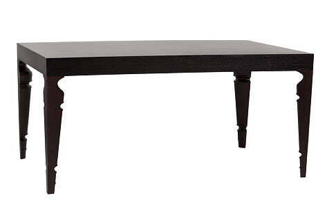 Обеденный стол черный прямоугольный 160 см Ferretta Black One