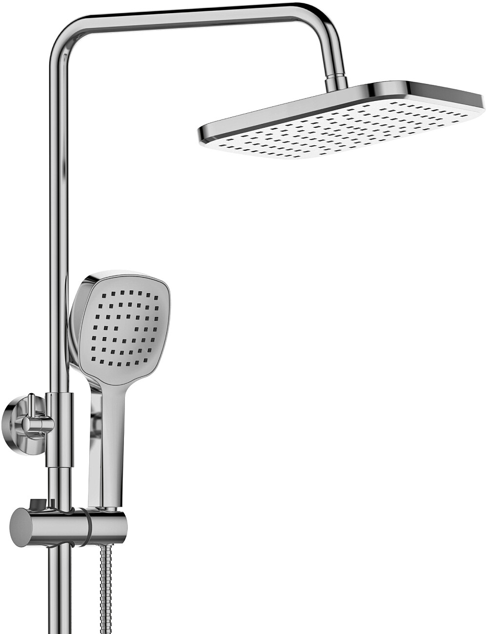 Душевая стойка с верхним душем и термостатом хром Stworki "Орхус" OR-03cr - изображение 6