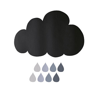 Декоративная наклейка черная в виде тучи Agripa от La Forma