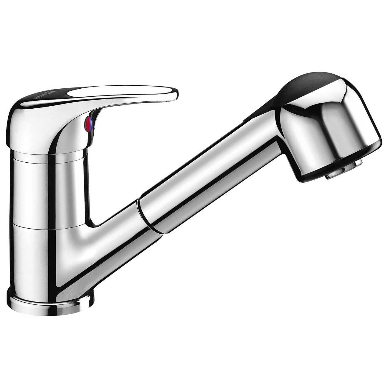 Смеситель для кухни из латуни хром с выдвижной лейкой Wasserkraft 6365 - изображение 3