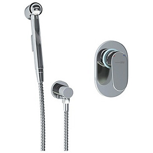 Гигиенический душ с встраиваемым смесителем хром Wasserkraft A15356