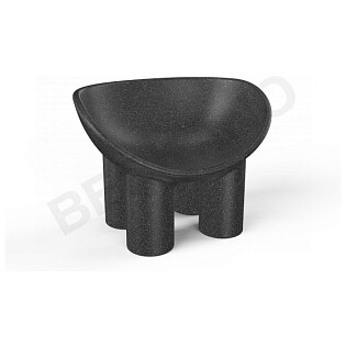 Кресло детское черное Slon Kids